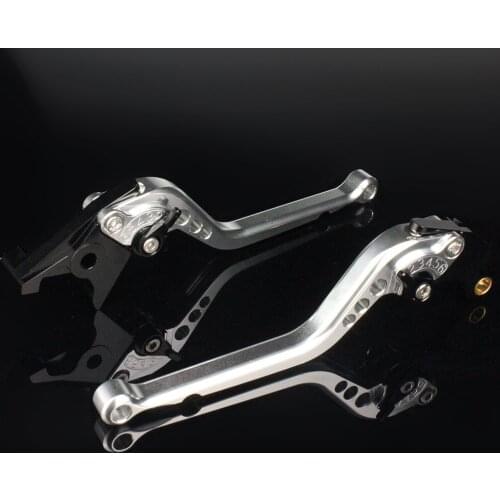 CNC Motorcycle Brake Clutch Levers Aluminum Adjustable Brake Clutch Lever Handle Grip Fit for Royal Enfield Bullet 350 Levers