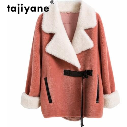 Coat Wool Korean Female Jacket Autumn Winter Jacket Women Clothes 2021 Vintage Womens Fur Coat Suede Lining Short Coats ZT1649