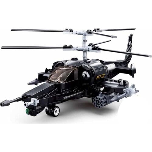 Military Series Russian KA-50 fighter Model DIY Accessories Building Blocks Bricks Boy Toys Gifts