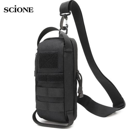 Military Bag Tactical Sling Chest Backpack Shoulder Climbing Travel Hiking Pack Outdoor Sports Durable Anti Theft Bag X345A
