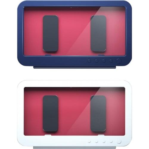 Rotatable Bathroom Shelf Under 7 Inches Mobile Phone Holder Wall Hanging Punch-free Toilet Shower Bath Waterproof Storage Box