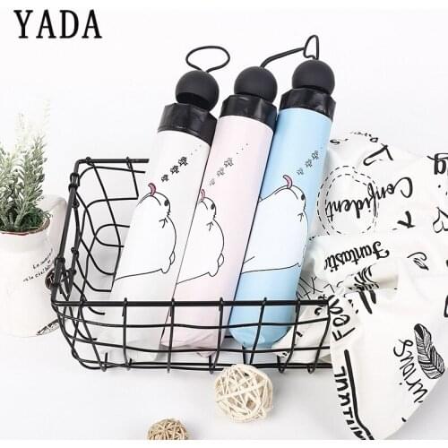 YADA New High Quality Cartoon TOTORO Bear Umbrella For Women Rain Women uv Cute Umbrella Windproof TOTORO Animal Umbrellas YS603