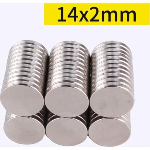10 20 50 100PCS/Lot 14x2mm Magnet Round Magnet Strong magnets Rare Earth Neodymium Magnet N35