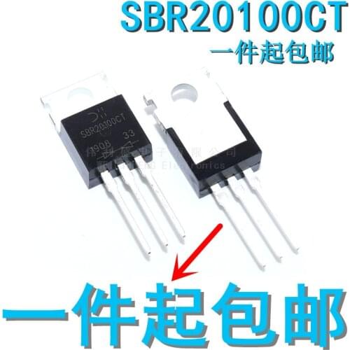 10PCS/LOT Sbr20100ct Schottky Diode TO220 Mbr20100 Spot Supply