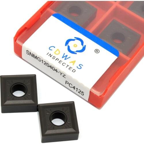 10PCS SNMG120404 YZ PC4125 High Quality Carbide Inserts Steel Parts External Turning Tool SNMG 120404 CNC Lathe Tool For Steel