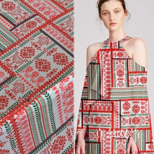 140cm wide brand flower silk fabric anti-wrinkle crepe de chine silk fabric drape shirt dress crepe fabric wholesale silk cloth