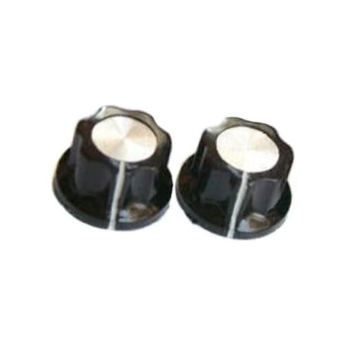 50PCS X Inner hole 6mm diameter Knob fit BOSS effect pedal 19mm DIAx12 1/4 Electric wood aluminum alloy knob diameter 19*11MM