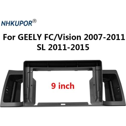 Car Radio Fascia For GEELY FC/Vision/SL Auto Stereo Dashboard Plastic Panel Installation DVD GPS Mp5 Mount Trim Frame Kit