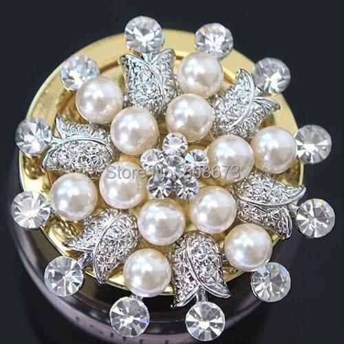 Newest flower design top quality AAA Class crystals women clothes pins brooches hot selling