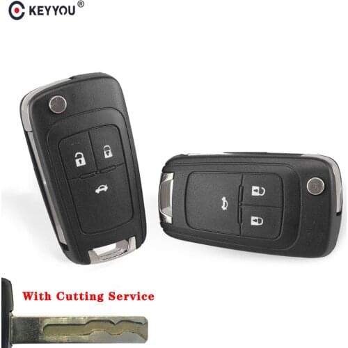 KEYYOU Cut/Uncut Blade 2/3 Button Filp Remote Car Key Shell Case for Opel Vauxhall Astra H Insignia J Vectra C Corsa D Zafira G