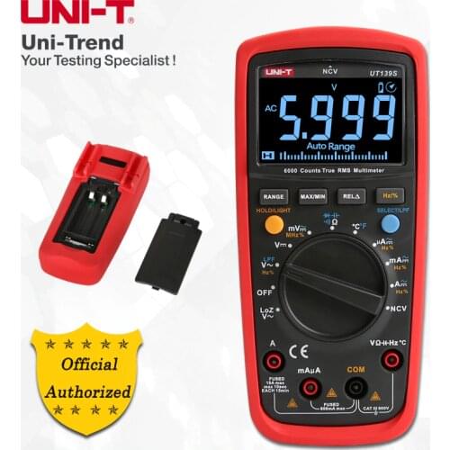 UNI-T UT139S/UT139E True RMS Digital Multimeter; Precision Digital Multimeter; LPF(ACV)/LoZ LoZ (ACV) Test, NCV/Temperature Test