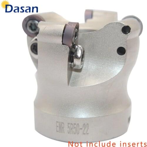 1pc EMR 5R 50 22 Face Mill Indexable Milling Cutter Holder CNC Lathe Machine Tool for RPMW Round Inserts