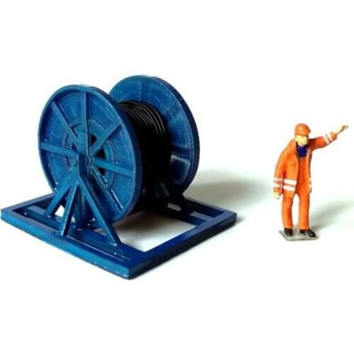 DIY 1:87 Model Train Ho Scale Architectural Scene Sand Table Railway Scene Accessories Industrial Belt Cable