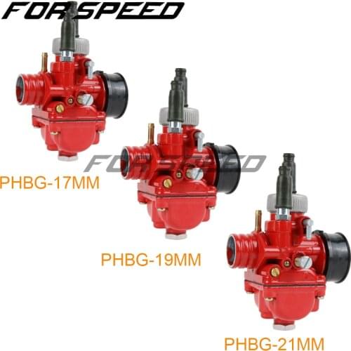 PHBG Racing Motorcycle Carburetor Carb 17mm 19mm 21mm Carburedor For Yamaha K TM Puch Zuma Scooter 50cc 90cc BWS100