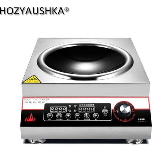 Commercial Induction Cooker 5000w Concave High Power Hotel Canteen Electric Frying Stove Table Large Pot Induction