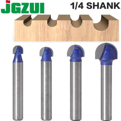 1pcs 1/4″Shank Professional level Ball Nose Router Bits Set End Mill Round Cove Box Solid Carbide CNC Radius Core Milling Bit