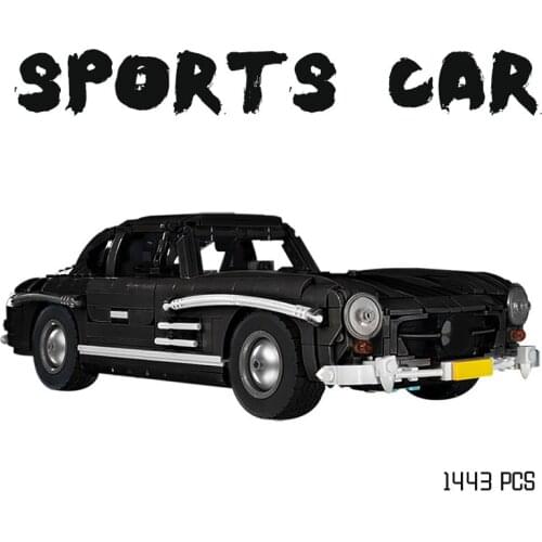 MOC Building Block Maker Movie Anime Classic Car Creative Assembly Model Kids Toy DIY Build Brick Birthday Gifts