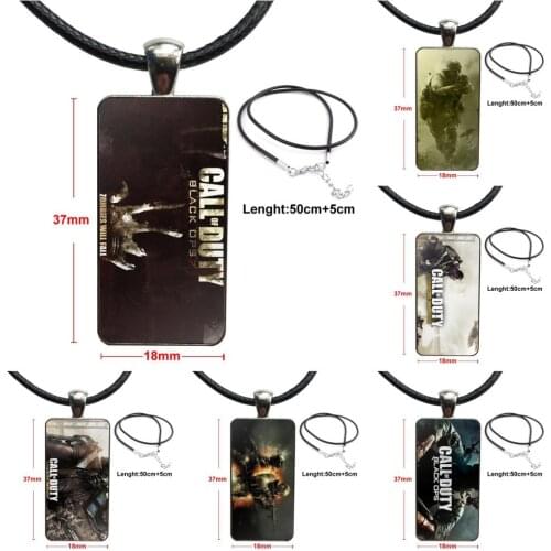 Nice Handle Call Duty For Women Men Party Fashion Necklace Handmade Rectangle Shape Choker Necklace Jewelry Multi Designs