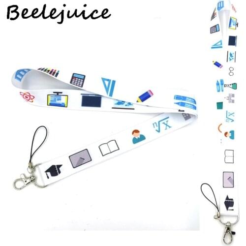 Education School University Stationary Neck Strap webbings ribbons Phone Keys ID Card Holder Lanyard For Keys DIY Hang Ropes