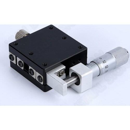 X Axis 40*40mm Manual Displacement Trimming Platform Linear Stage Sliding Table Mini High Precision LGX40-L