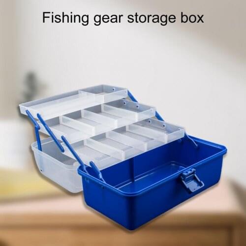 Portable 3/4 Fishing Layers Lure Bait Shrimp Storage Box Fishhook Fishline Fishing Gear Protective Case For Outdoor Fishing