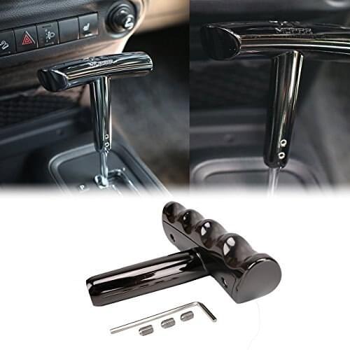 Chuang Qian T-Handle Gear Shifter Knob Fits for Jeep Dodge Charger Challenger Compass and Jeep Wrangler JK 2012-2017 Black
