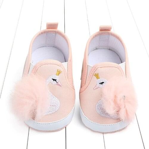 Cartoon Animal Toddler Baby Girl Soft Plush Princess Shoes Cute Pom Shoes Infant Prewalker New Born Baby Shoes For girls