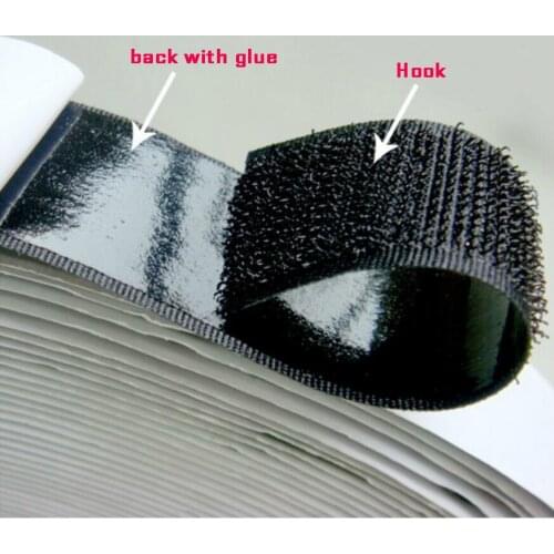 20/25MM Black White 10M Hook and Loop Strong Self Adhesive Fastener Strong Tape Designer Sticking Tape Magic Tape Hook & Loop