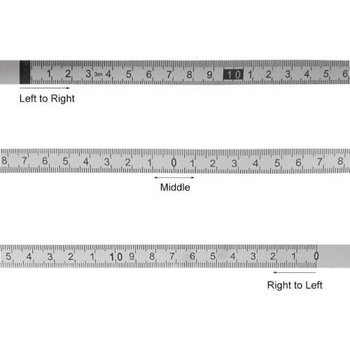 Stainless Steel Miter Track Tape Measure Self Adhesive Metric Scale Ruler 1M-3M For T-track Router Table Saw Woodworking Tool