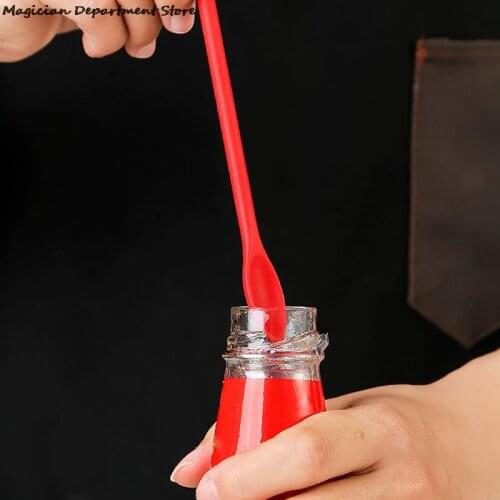 Silicone Mini-tip Spatula Jam Cream Double-headed Spoon Cake Knife Double-headed Spatula Facial Mask Milk Powder Mixing Kitchen