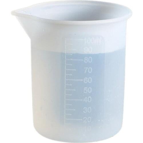 100ML Silicone Measuring Cup DIY Jewelry Making Tools Mixed Measure Accessories X6HE