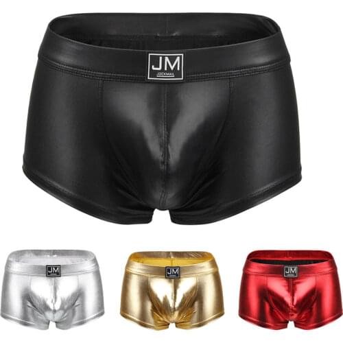 Jockmail RopaInterior Hombre Gay New Men Boxer Snake Scorpion Pattern Gold Silver Red Blue Black Calecon Homme Underwear 5-pack