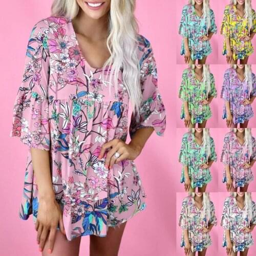 Summer T Shirt Women Spot new 2021 printing round collar short sleeve loose female leisure T-shirt Female Tee Tshirts CKX9721