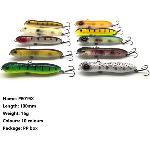1pc 100mm 16g Fishing Lures Top Water Floating Pencil Artificial Swimbait