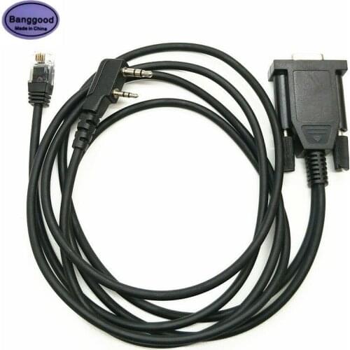 2 in 1 RS232 Port Programming Cable for Kenwood KPG-4 KPG4 KPG-22 KPG22 Baofeng UV-5R TK-3207 TK-2207 Retevis H777 Walkie Talkie