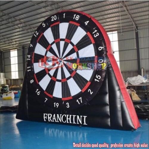 2019 New Products Sticker Shooting Target Football Game Inflatable Soccer Dart Board with Balls
