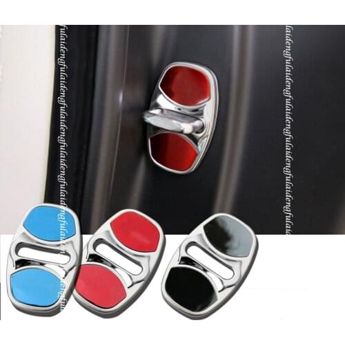 4pcs For Jaguar F-PACE 2016-2020 E-PACE 2018-2020 Interior Car Door Lock Protective Cover trim Car accessories