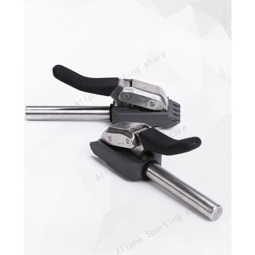 Alpha 2PCS Badminton Machine Stringing Equitment Base Clip Threader Accessorie Flying Clamp 1.20mm/1.22mm/1.23mm Practice Tools