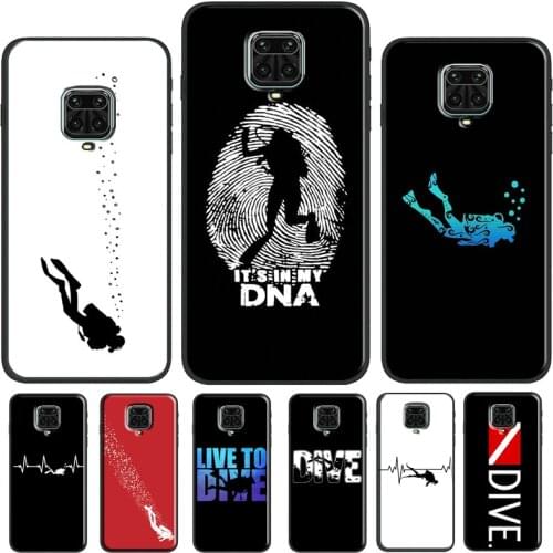 Scuba Diver Diving Phone Case For Redmi Note 10 Pro 9S 8T Note 8 Note 9 Pro Cover For Redmi 9T 9 9C 7A 8A 9A