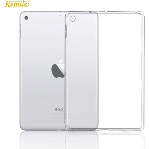 Kemile Case for iPad 7th 10.2 2018 Soft Skin Flexible Bumper Transparent TPU Rubber Back Case Protector for Apple iPad 10.2 Case