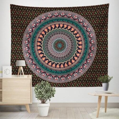 Indian Mandala Tapestry Hippie Home Decorative Wall Hanging Bohemia Beach Mat Yoga Mat Bedspread Table Cloth 200x150CM