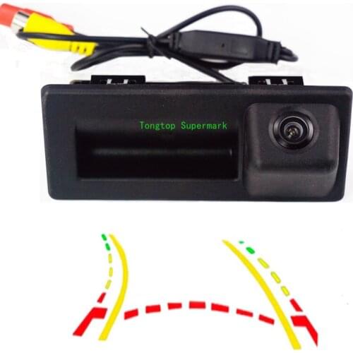 Intelligent Trajctory Car Rear View Reverse Camera for Audi Q2 A5 Skoda KODIAQ 2017 trunk handle Night Vision Waterproof