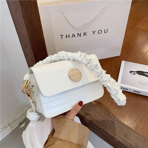 Fashion Shoulder Bags For Women 2020 Sac Luxury Handbags Women Bags Designer Crocodile Pattern PU Leather Small Girls Purses