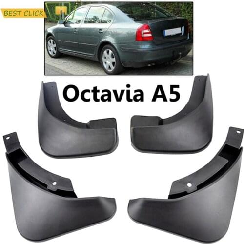 Set Car Mud Flaps For Skoda Octavia 3 A7 2013-2018 Sedan Mudflaps Splash Guards Mud Flap Mudguards 2014 2015 2016 Accessories