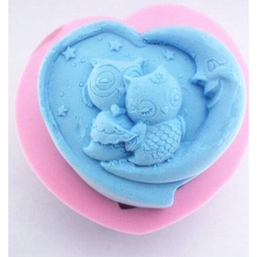New owl lovers Craft Art Silicone Soap mold Craft Molds DIY