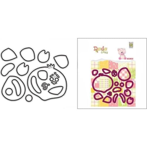 2021 New Lovely Piggy Pig Animal Metal Cutting Dies for DIY Scrapbooking Decor and Card Making Paper Craft Embossing No Stamps