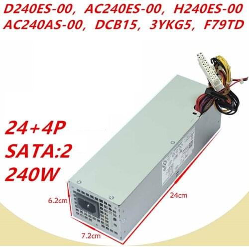 New PSU For Dell OptiPlex 390 790 990 3010 7010 9010SFF Power Supply D240ES-00 AC240ES-00 H240ES-00 AC240AS-00 01 H240AS-00