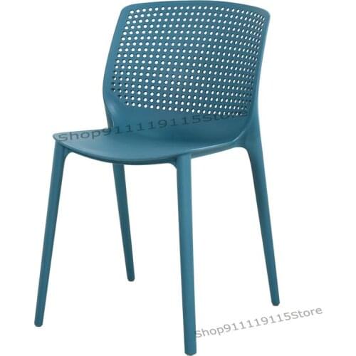 Nordic Dining Chair Modern Simple Plastic Chair Thickened Fashion Leisure Chair Family Adult Restaurant Back Chair Stool
