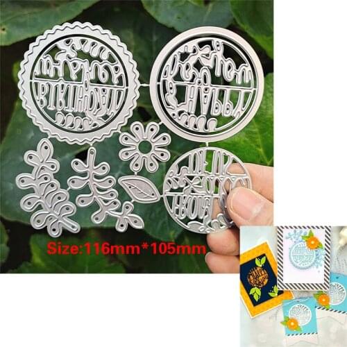 Suitable for Christmas metal cutting die and scrapbook DIY embossing paper craft 3D Flower deer happy flower basket 2020 NEW