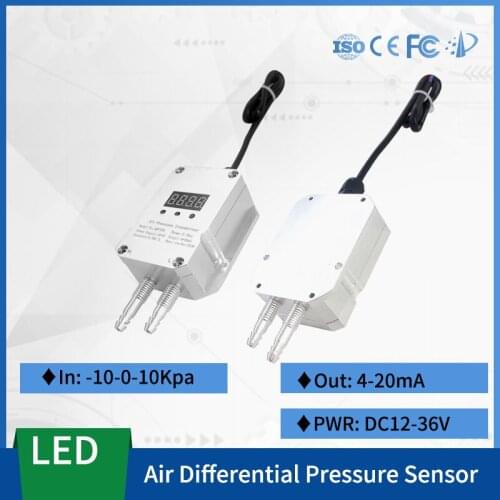 Different Pressure Transducer 4-20mA Pressure Difference Transmitter Micro Pressure Differential Sensor transmitter LED Display